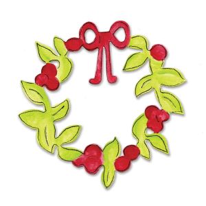 Sizzix Originals Die Christmas Collection Die Cutting Template Large Christmas Wreath