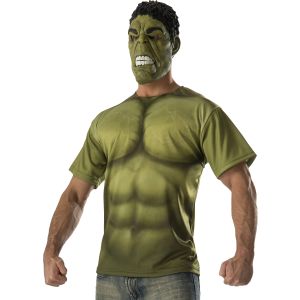 Men S Incredible Hulk Costume Top And Mask Avengers 2 Costume Medium