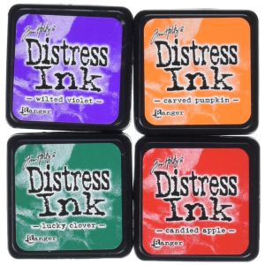 Ranger Tim Holtz Distress Mini Ink Pads 4 Per Pkg -Kit 15