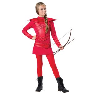 In Character Red Girl s Warrior Huntres Child Halloween Costume Large 12 14