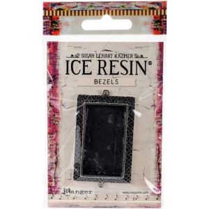 Ranger Ice Resin Milan Bezels Closed Back Rectangle Large 