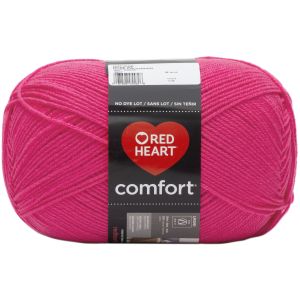 Red Heart Comfort Yarn Hot Pink 1 Pack of 1 Skein
