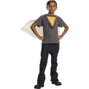 Shazam Cape And Chest Emblem Kids