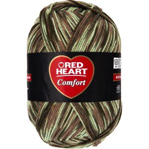 Red Heart Comfort Yarn Light Camo Print 1 Pack of 1 Skein