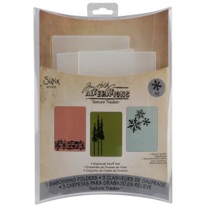 Sizzix Tim Holtz Seasonal Stuff Set Embossing Folders