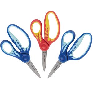 Fiskars Softgrip Pointed-tip Kids Scissors (5 in., 3 pack) - WEB