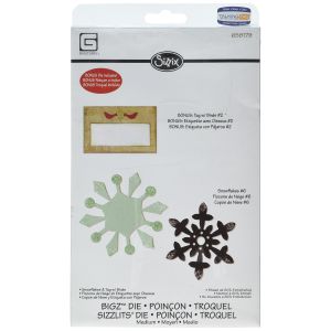 Sizzix Basic Grey Nordic Holiday Collection Bigz And Sizzlits Die Snowflakes And Tag With Birds