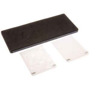 Sizzix Basic Grey Gift Card Holder And Snow Village Set Bigz Extra Long Die And Embossed Folders