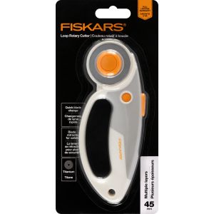 Fiskars Titanium Softgrip Loop Rotary Cutter 45 mm 1 Pack of 1 Piece