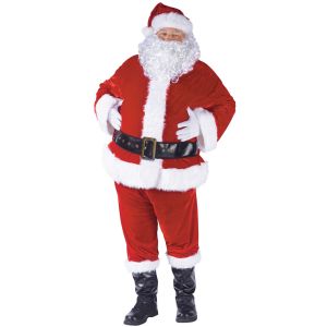 Complete Velour Santa Suit Standard 40 48