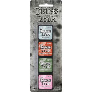 Ranger Tim Holtz Distress Mini Ink Pads 4 Per Pkg -Kit 16