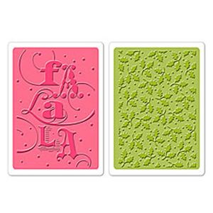Sizzix Fa La La Set Embossing Folders