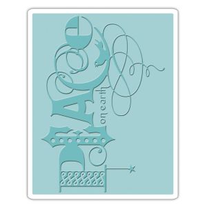 Sizzix Textured Impressions A6 Embossing Folders Peace