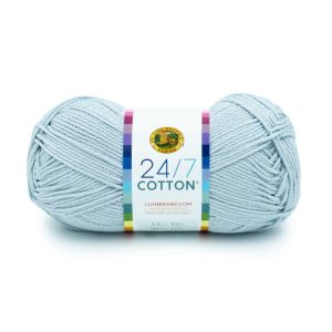 Lion Brand 24x7 Cotton Yarn Cool Grey