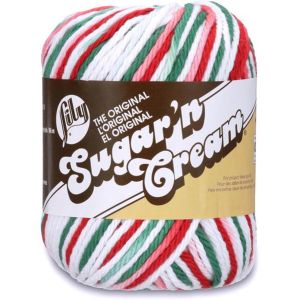 Spinrite Lily Sugarn Cream Yarn Ombres Mistletoe