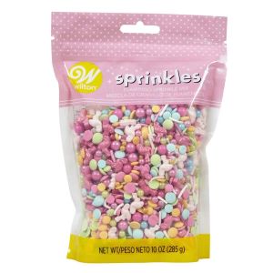 Wilton Pink Flamingo Sprinkles Mix 10 Oz