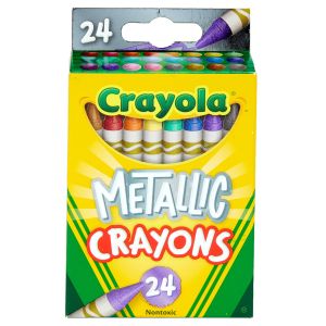 Crayola Crayons Color Burst Metallic - 24 Per Pkg 