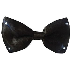 Halloween Wholesalers Light Up LED Bowtie Black
