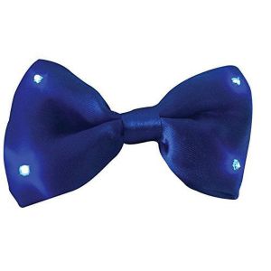 Halloween Wholesalers Light Up LED BowtieBlue
