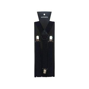 Halloween Wholesalers Mens Suspenders Black