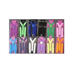 Halloween Wholesalers Mens Suspenders White