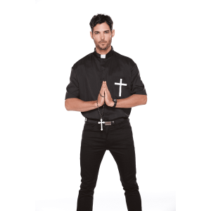 Halloween Wholelalers The Holy Prayer Mens Dress Black Item ID 101543