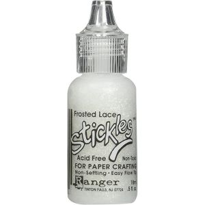 Ranger Stickles Glitter Glue .5oz-Frosted Lace