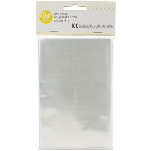 Wilton Treat Bags 6.25 X4 100PkgClear