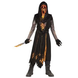 Fun World Dead By Daylight Scorched Ghost Face Costume - Medium 8-10