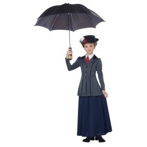 California Costumes English Nanny Child Costume Gray Navy X Large