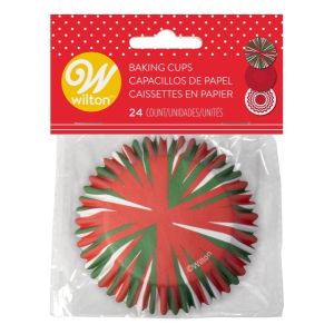 Wilton Christmas Baking Cup Assorted Standard 24 Ct