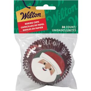 Wilton Santa Sleigh All Day Xmas Baking Cup 24 Count 24 CT