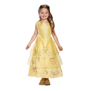 Disguise Belle Ball Gown Deluxe Movie Costume Yellow Small 4 6X