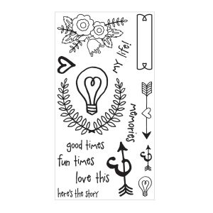 Sizzix Clear Acrylic Stamps Memories