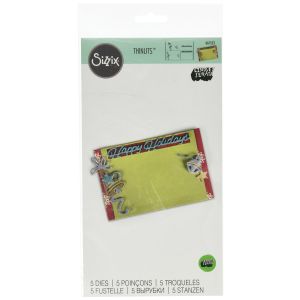 Sizzix Christmas Collection Thinlits Die Gift Card Holder Happy Holidays