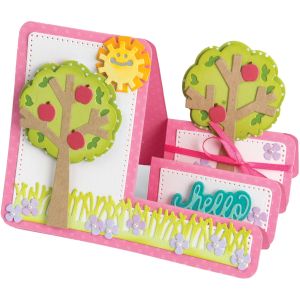 Sizzix Framelits Dies Card Tree Step Ups
