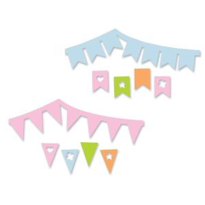 Sizzix Thinlits Die Banners Drop Ins