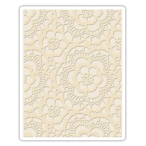 Sizzix Tim Holtz Alterations Collection Texture Fades Embossing Folder Lace