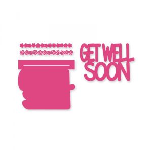 Sizzix Thinlits Die Get Well 3D Drop Ins