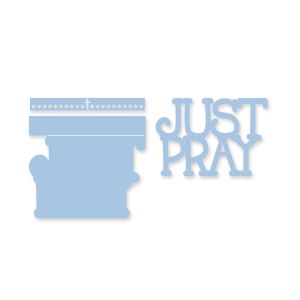 Sizzix Thinlits Dies Just Pray 3 D Drop ins by Stephanie Barnard