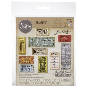 Sizzix Thinlits Dies By Tim Holtz -Ticket Booth