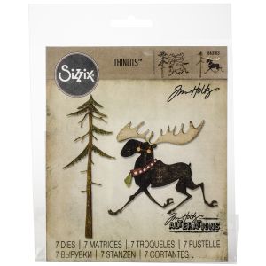 Sizzix Thinlits Dies By Tim Holtz 12 Per Pkg -Merry Moose