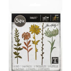Sizzix Thinlits Dies By Tim Holtz-Wildflower Stems