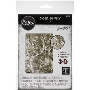 Sizzix 3D Textured Impressions Embossing Folder By Tim Holtz-Elegant