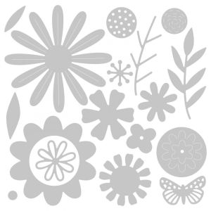 Sizzix Thinlits Die Set 17PK Bold Flora