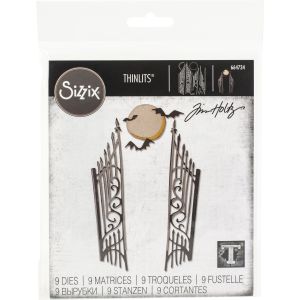 Sizzix Thinlits Dies By Tim Holtz 9 Per Pkg - Gate Keeper