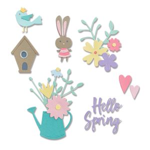 Sizzix Thinlits Die Set 16PK Hello Spring