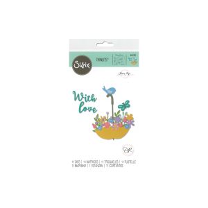 Sizzix Thinlits Die Set 11PK Flowers In Umbrella