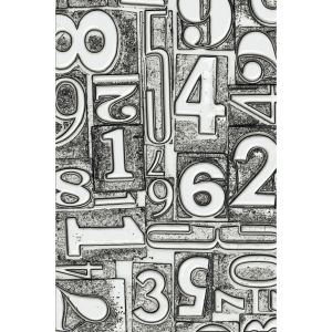 Sizzix 3D Texture Fades Embossing Folder By Tim Holtz-Numbered