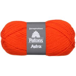 Patons Astra Yarn Solids Hot Orange 1 pack of 1 Skein